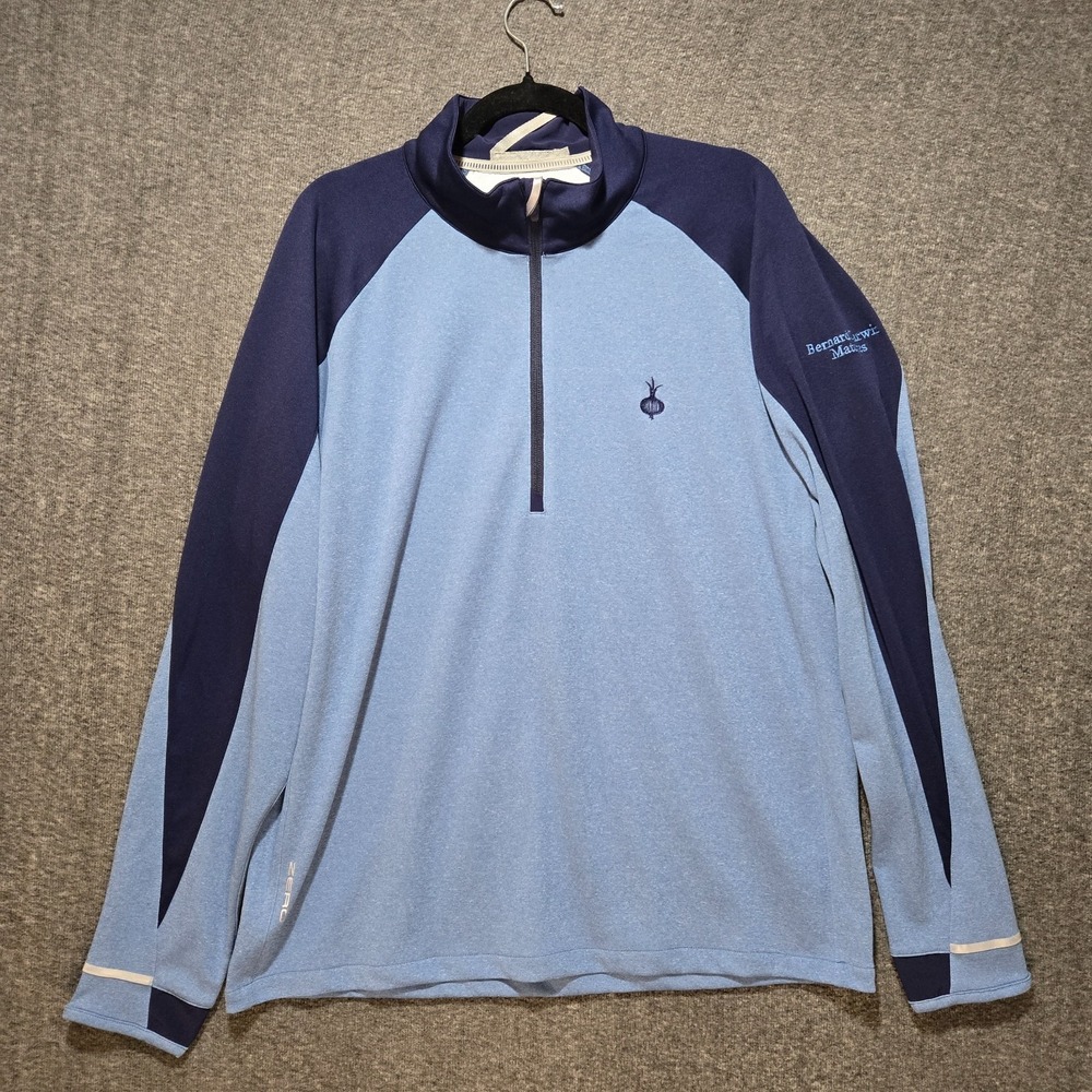 Zero Restriction Z425 1/4 Zip Performance Pullover Men's Large Blue Logo